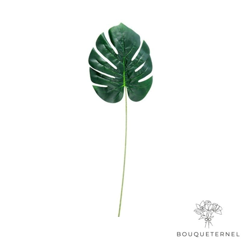 Branche Artificielle Feuille Monstera Artificielle 1 Feuille de Monstera Artificielle | 59 cm
