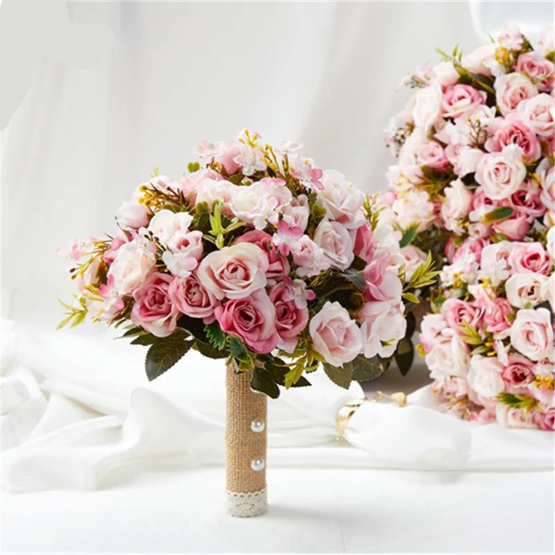 Bouquet Mariée Moderne rose