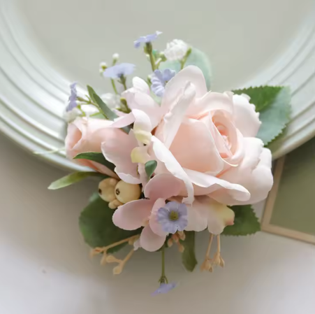 Boutonnière Rose pour Mariage