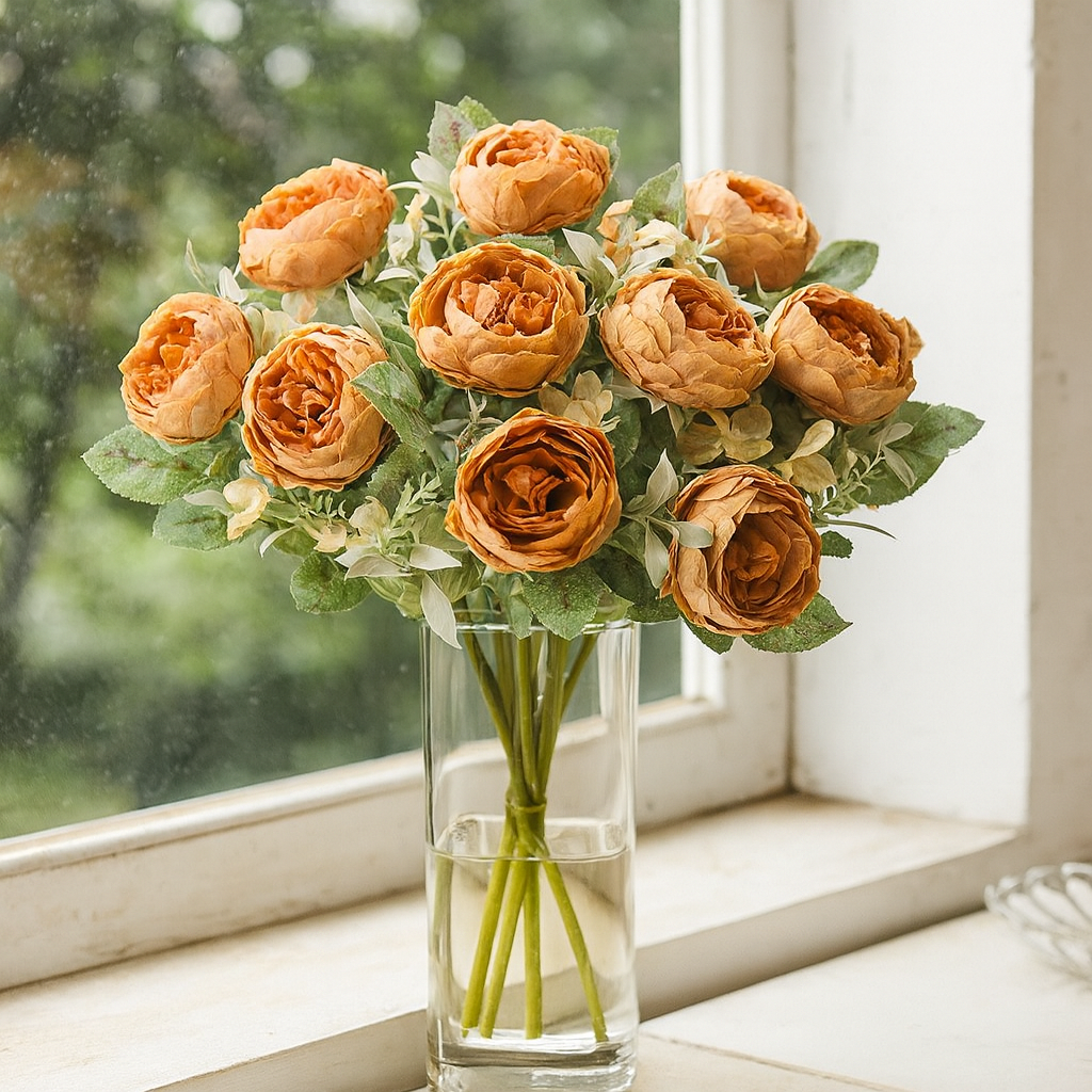 Fleurs Artificielles pour les Cimetières en vase