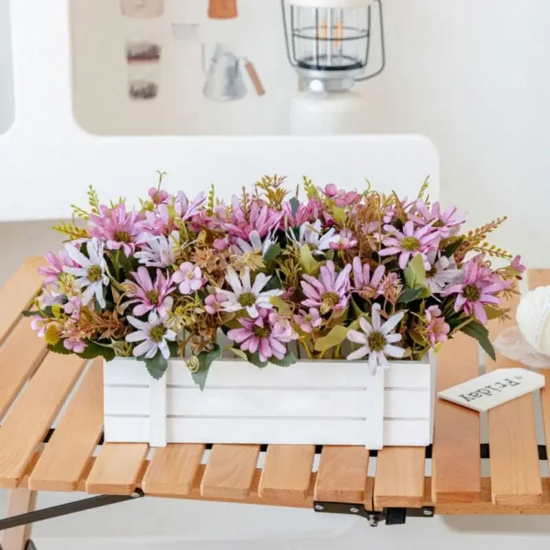 Jardinière de Fleurs Artificielles de Cimetière