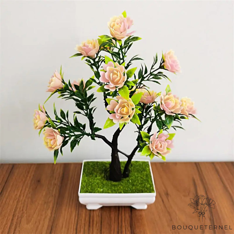 Arbre en Fleurs Artificielles Jaunes pour Cimetière