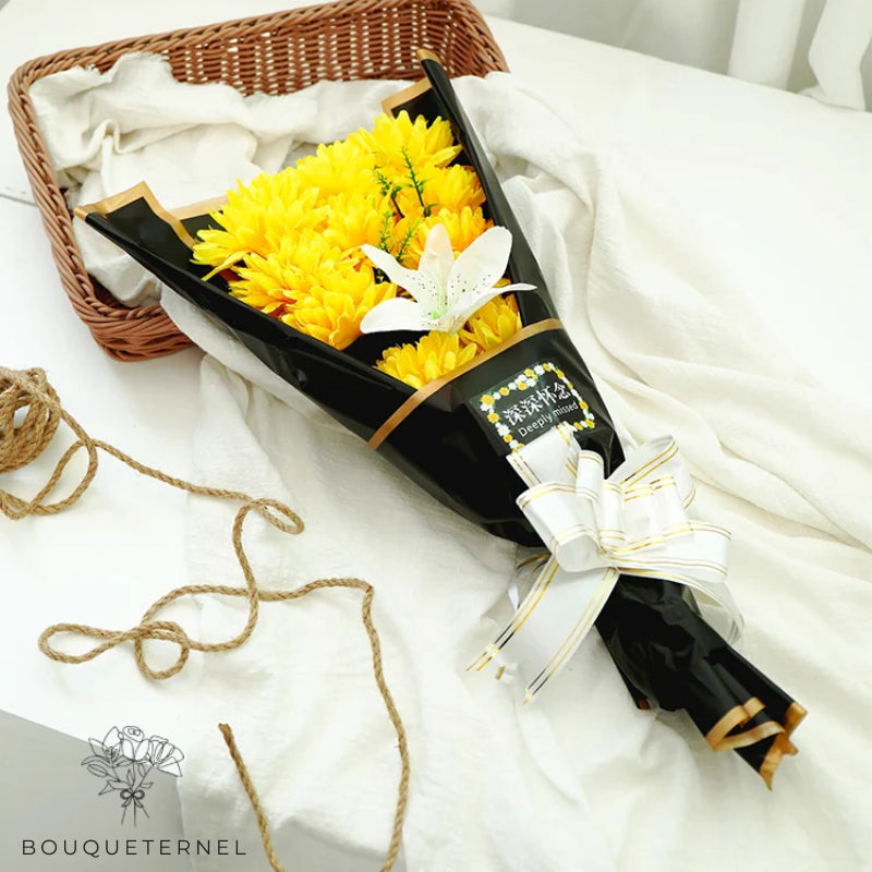 Belles Fleurs Artificielles pour Cimetière en Bouquet