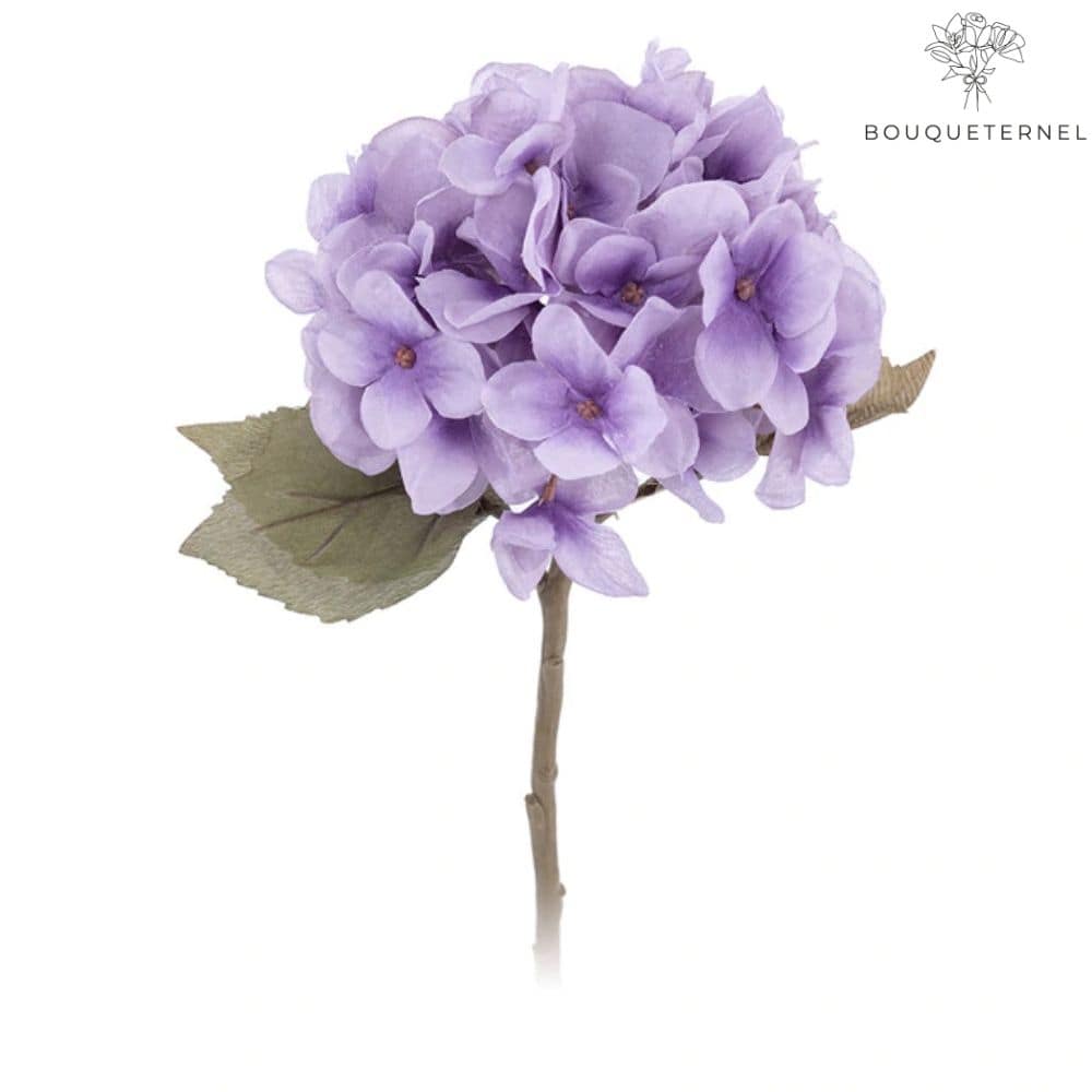 Hortensias Serrata Artificiels Violet