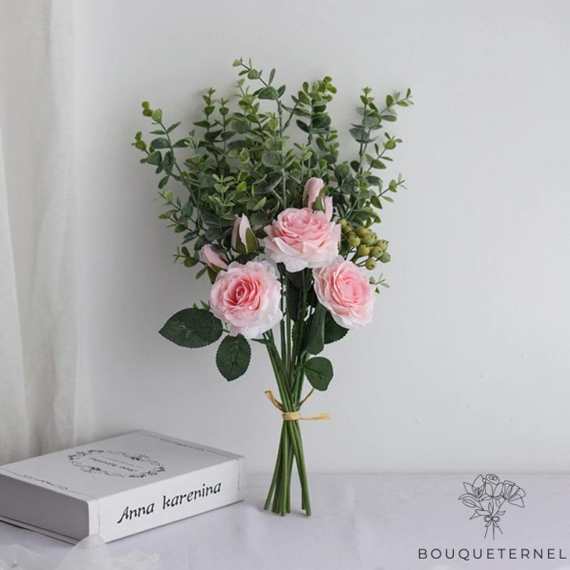 Roses Calycis Artificielles Rose | 3 Roses