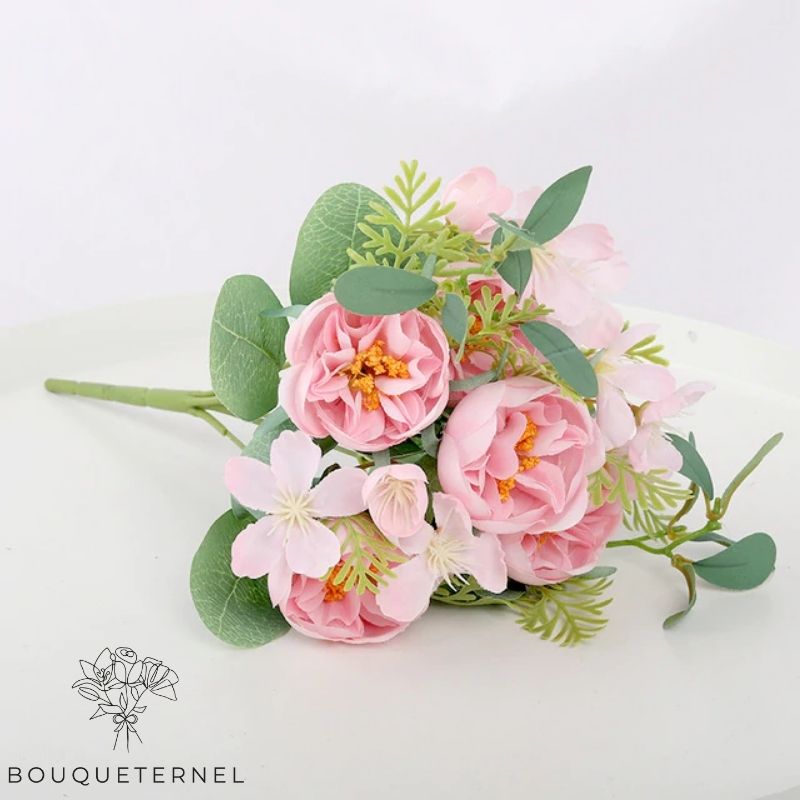 Roses Arvina Artificielles Rose Pâle