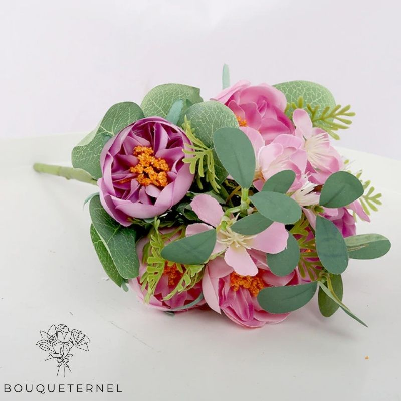 Roses Arvina Artificielles Violette