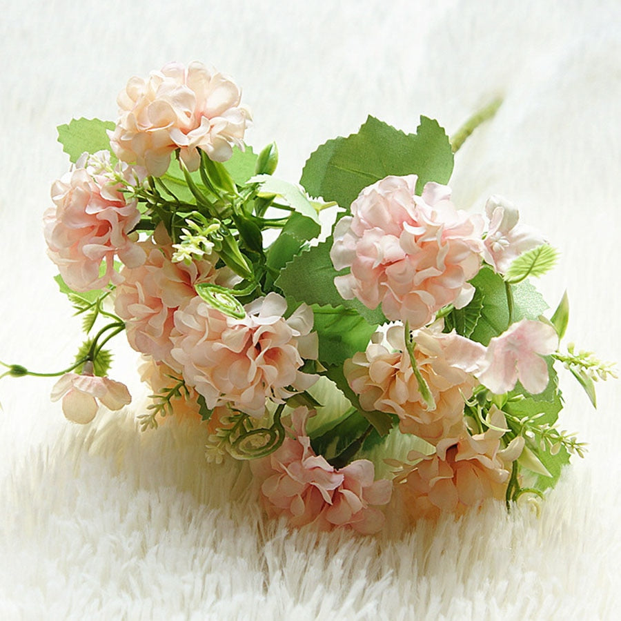 Hortensias Quercifolia Artificiels Rose