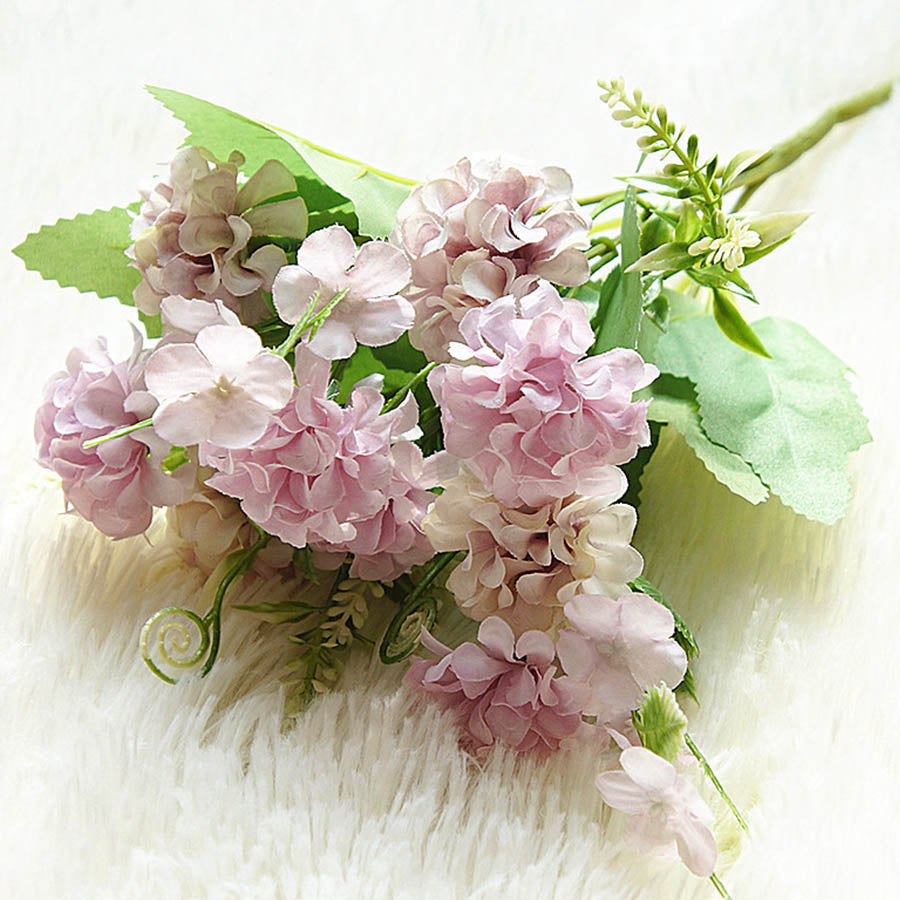 Hortensias Quercifolia Artificiels Violet