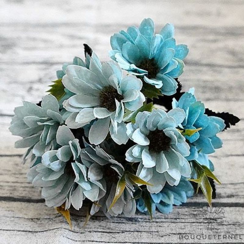Bouquet Artificiel pour Cimetière Bleue