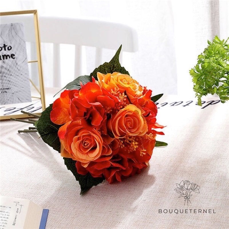 Bouquet de Mariée Artificiel Pas Cher Oranges