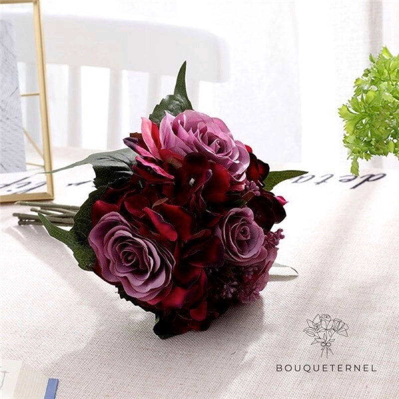 Bouquet de Mariée Artificiel Pas Cher Violettes