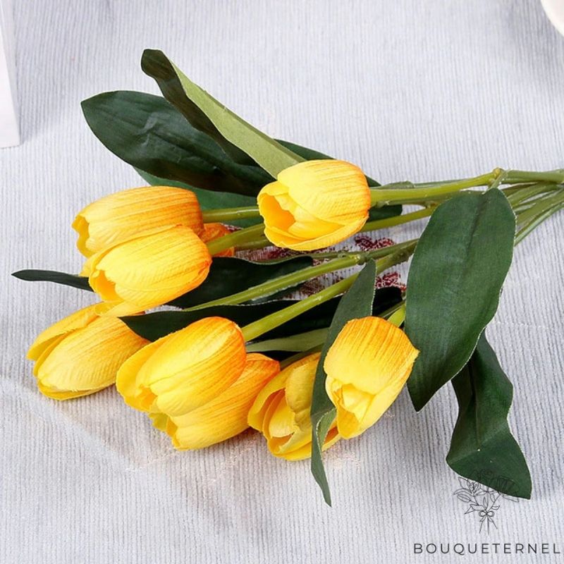 Tulipes Agenensis Artificielles Jaunes