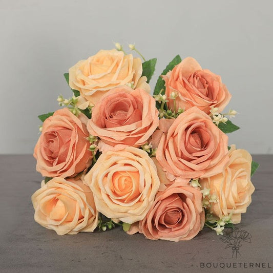 Bouquet de Fausse Rose Orange