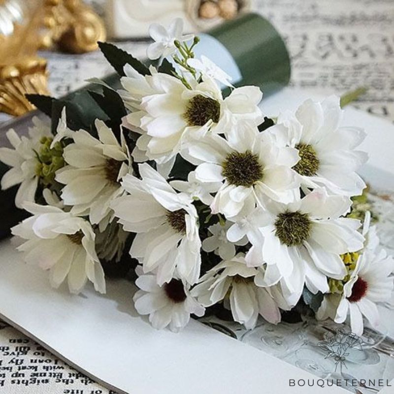 Bouquet de Fleurs de Deuil Blanche