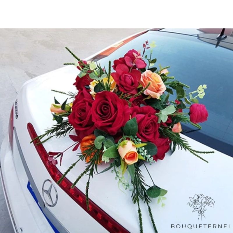 Bouquet pour la Voiture de Mariage