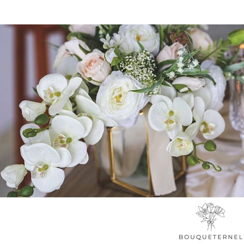 Bouquet de Mariée en Cascade Champêtre