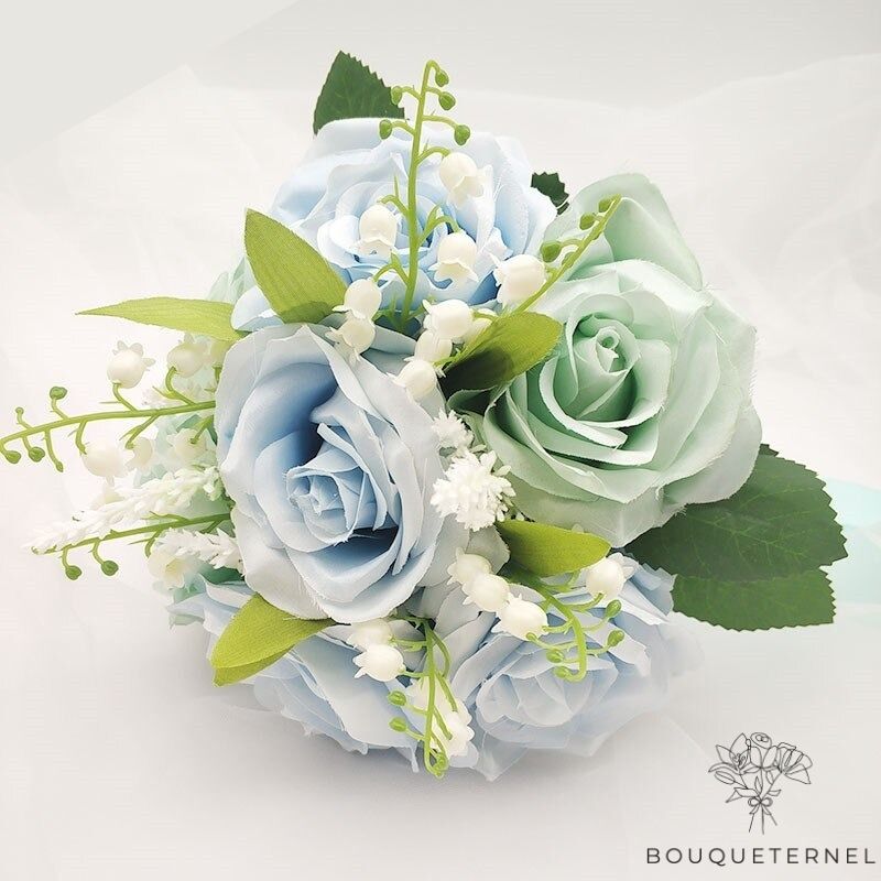 Bouquet de Mariée Simple Bleues