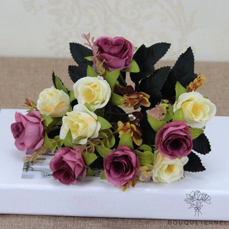 Bouquet pour la Pierre Tombale Violette