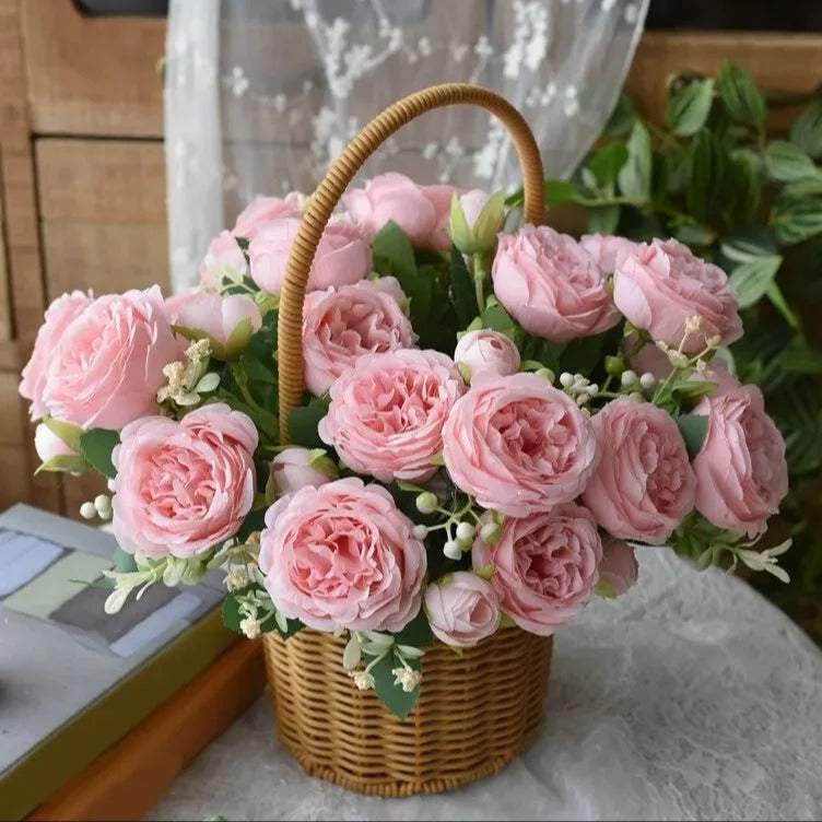 bouquet roses artificielles