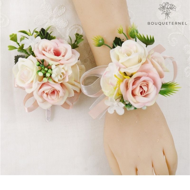 Bracelet Fleur Naturelle Mariage Bracelet De Demoiselles D'honneur