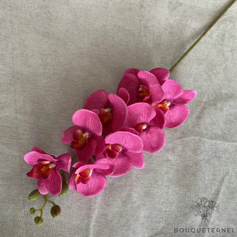 Branche Artificielle d'Orchidée Rose