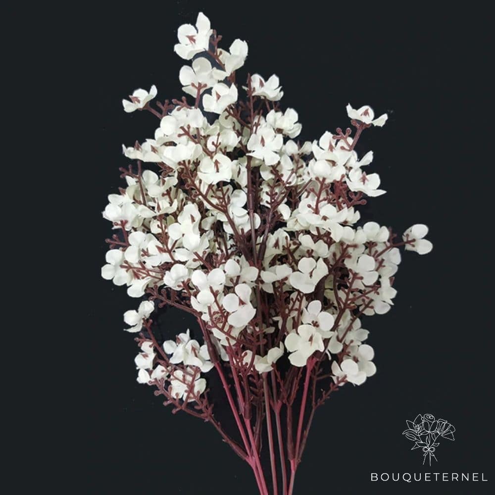 Branche Artificielle Fleur de Cerisier Blanche