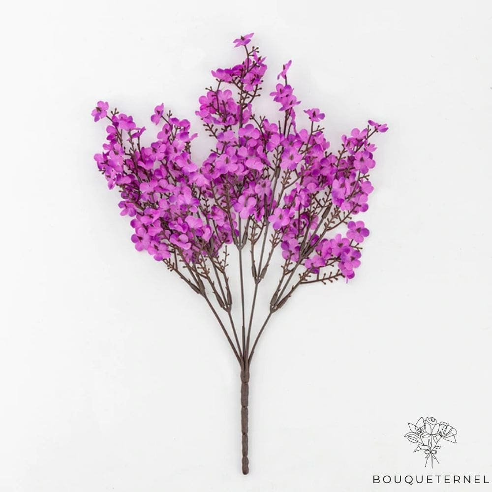 Branche Artificielle Fleur de Cerisier Violette
