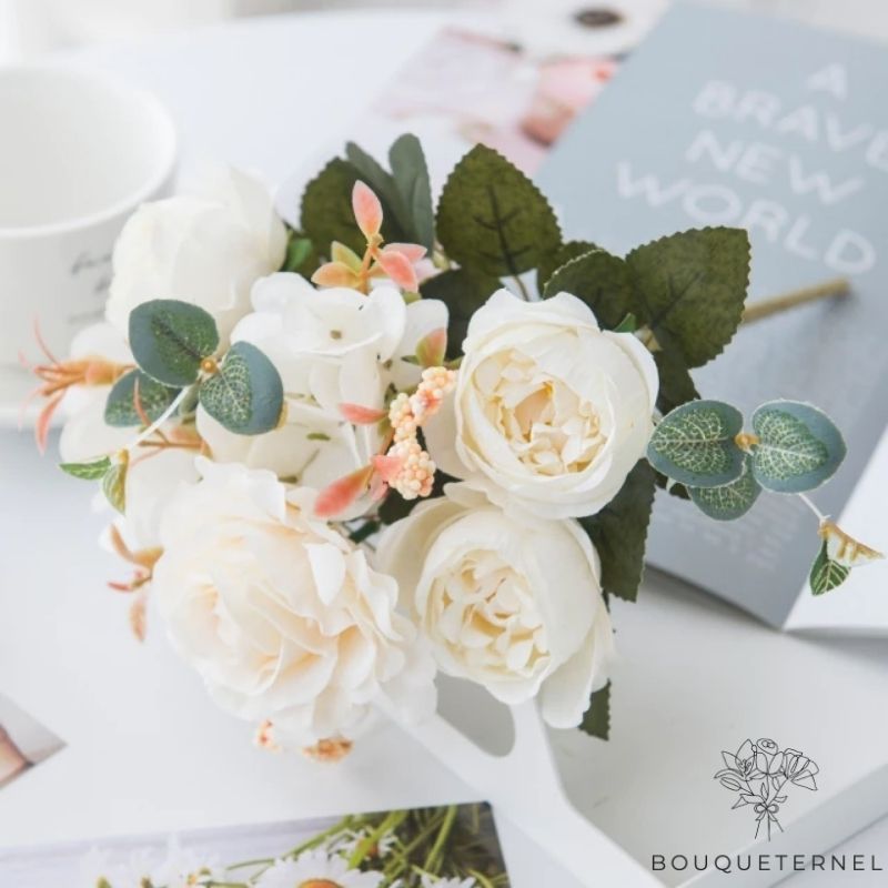 Roses Rubra Artificielles Blanches