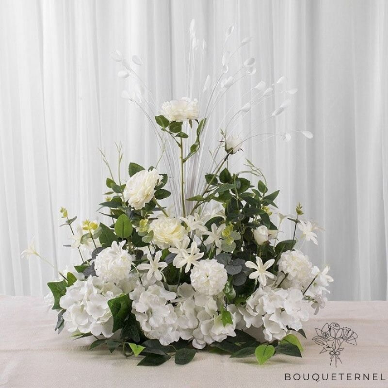 Centre de Table pour Mariage Chic Blanches