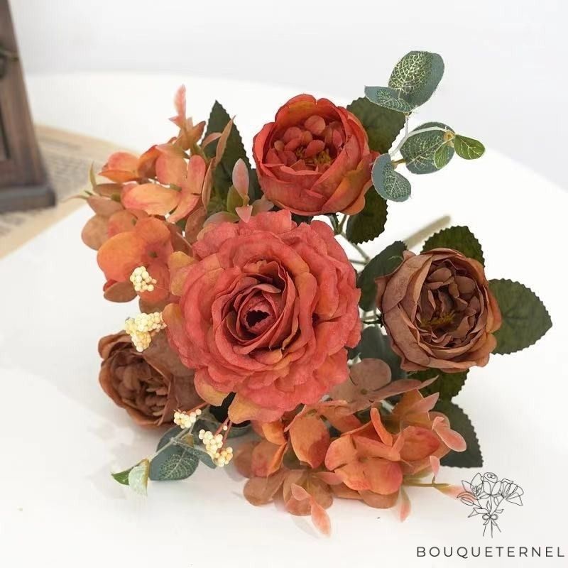 Pivoines Willmottiae Artificielles Oranges
