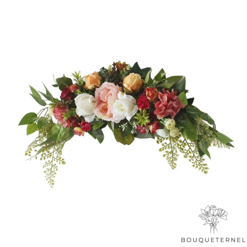 Composition de Fleurs Artificielles pour Cimetière Pas Cher