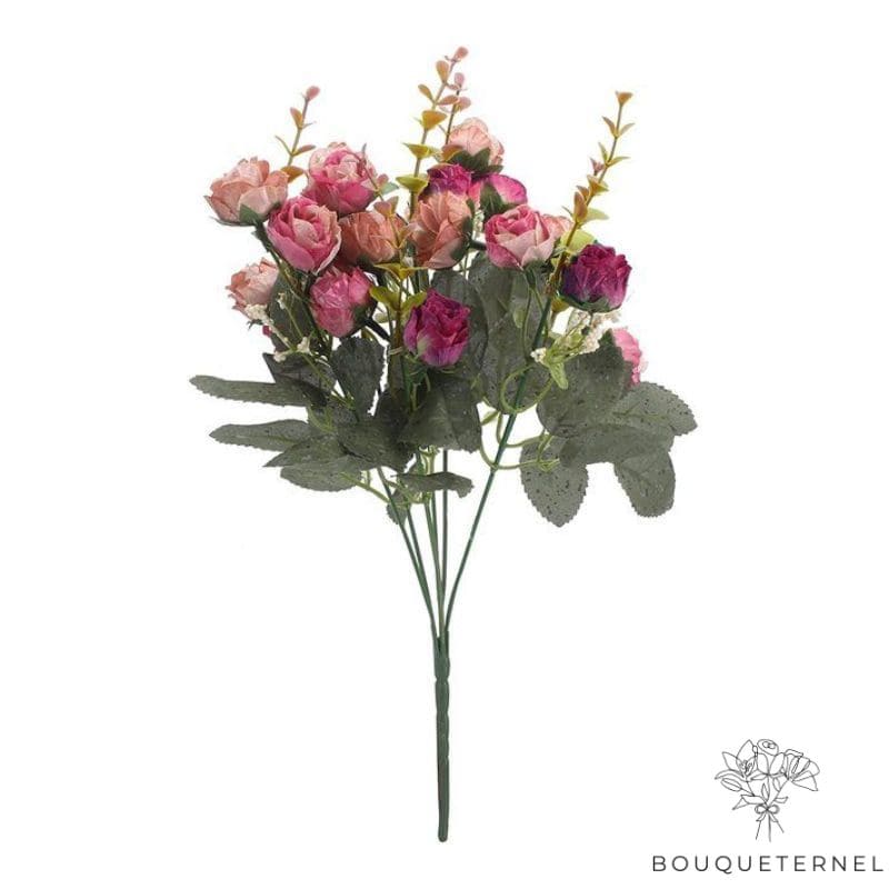 Composition de Fleurs Artificielles pour le Deuil Violette