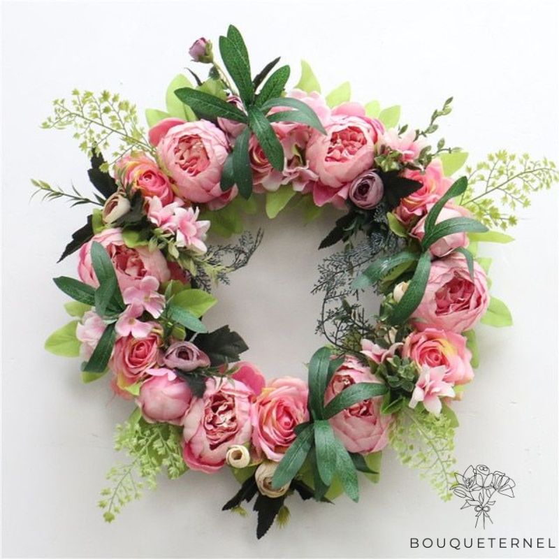 Couronne Mortuaire Rose Rose