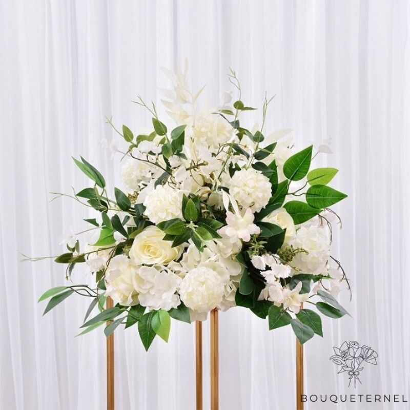Déco de Centre de Table pour Mariage Champêtre Blanches