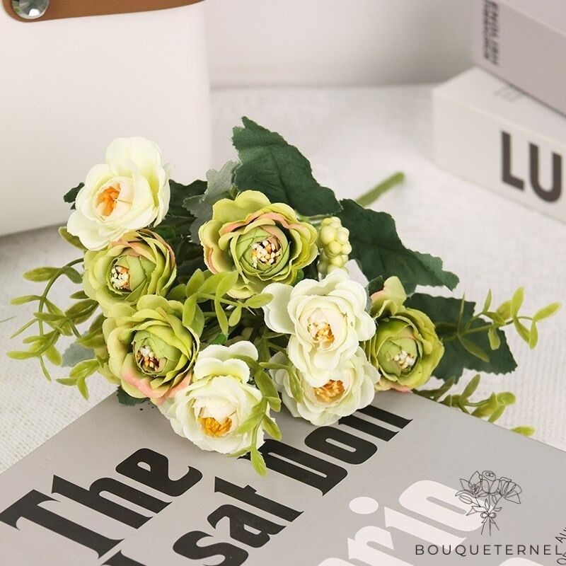 Pivoines Bysantina Artificielles Vertes