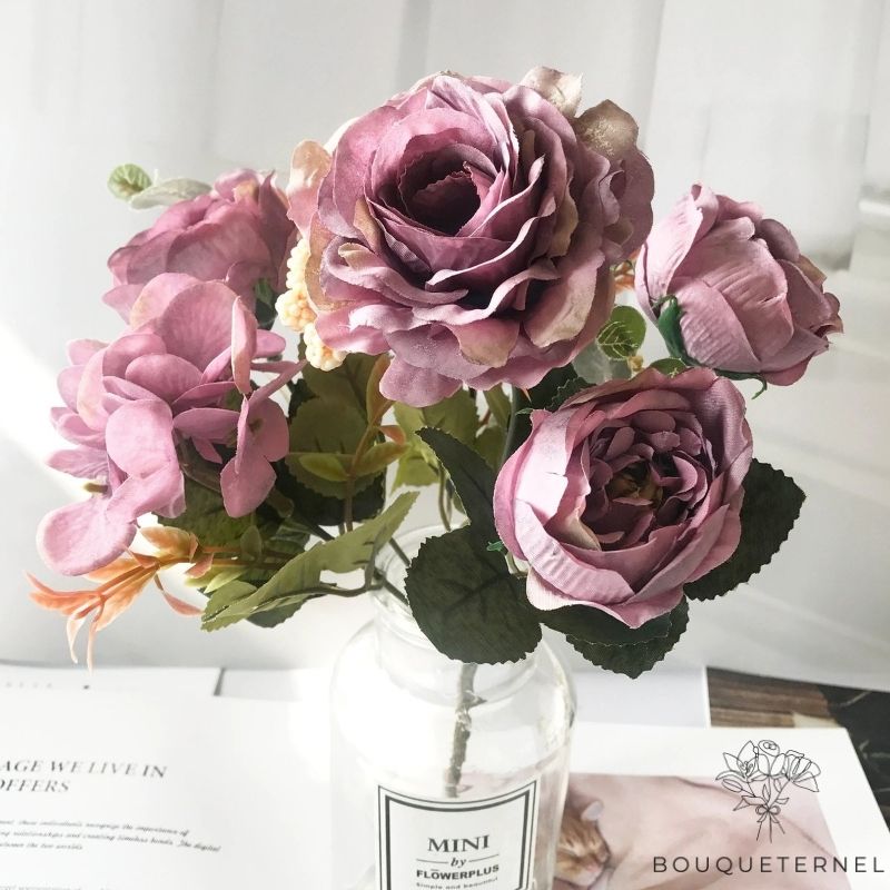 Roses Taquetiana Artificielles Violettes