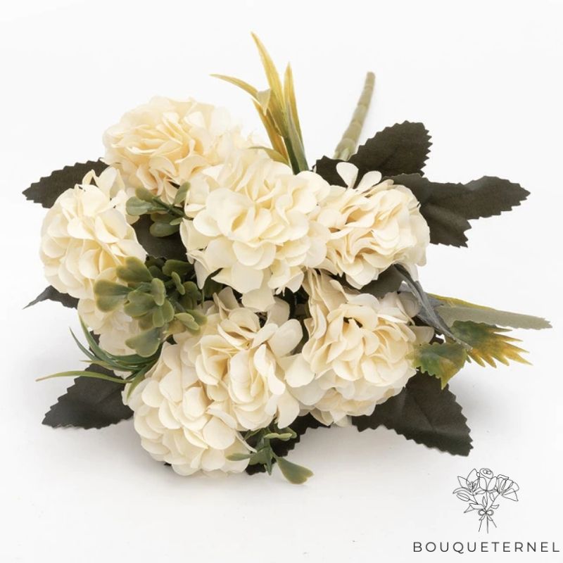 Hortensias Mutabilis Artificiels Blanche