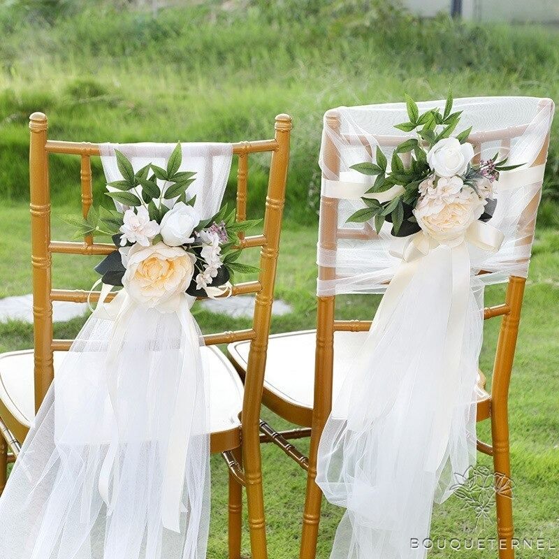 Décoration de Chaise Mariage Pas Cher