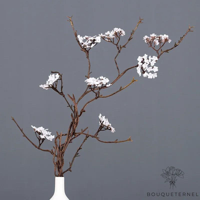 Branche Artificielle à Fleurs Blanches