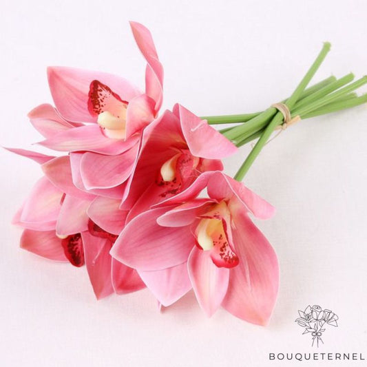 Fausse Orchidée Rose Rose