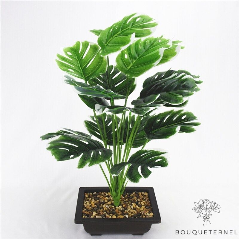 Branche Artificielle Feuille Monstera Artificielle