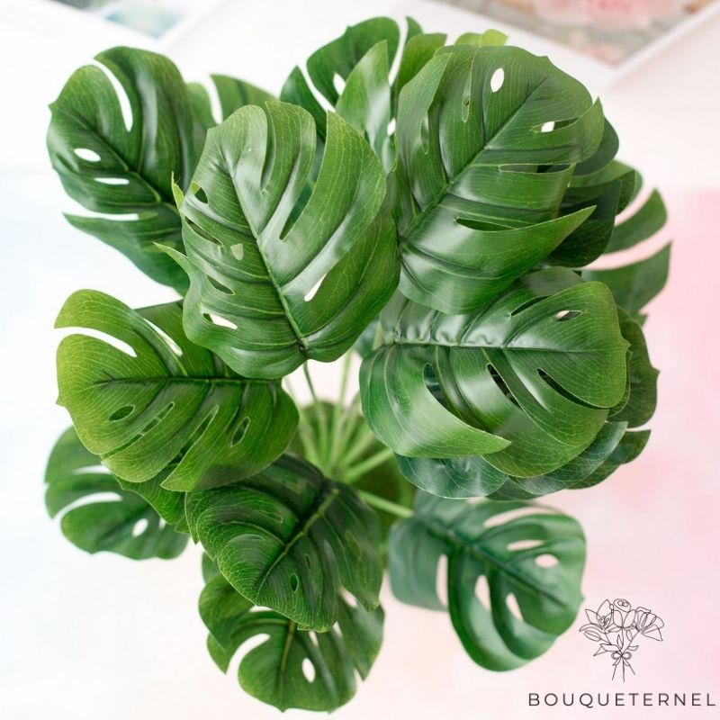 Branche Artificielle Feuille Monstera Artificielle