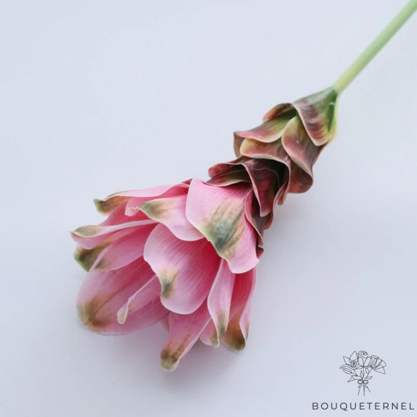 Branche Artificielle Fleur à Grande Tige Rose Pâle