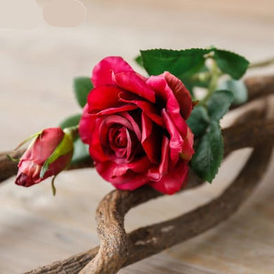 fleur-pour-pierre-tombale-fleurs-artificielles-cimetiere-bouqueternel rose rouge
