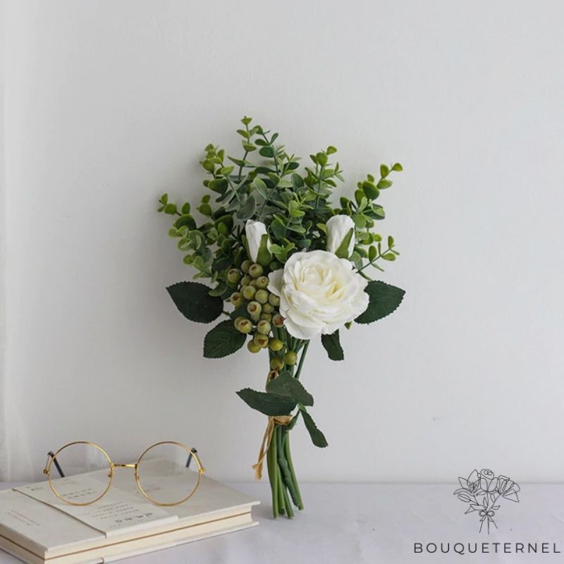 Roses Calycis Artificielles Blanche | 1 Rose