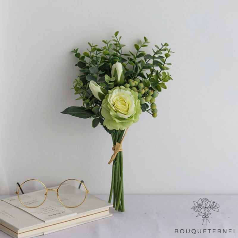 Roses Calycis Artificielles Verte | 1 Rose