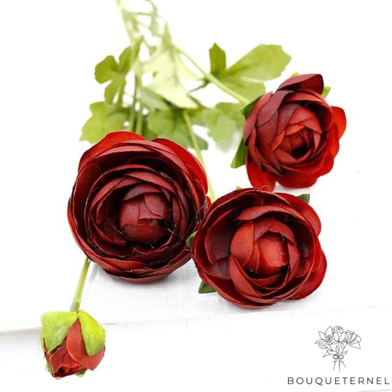 Fleurs Artificielles pour Toussaint Rouge