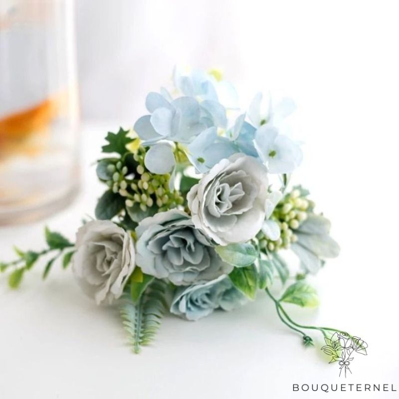 Fleurs pour Toussaint Bleue | Lot de 2 Bouquets de Fleurs