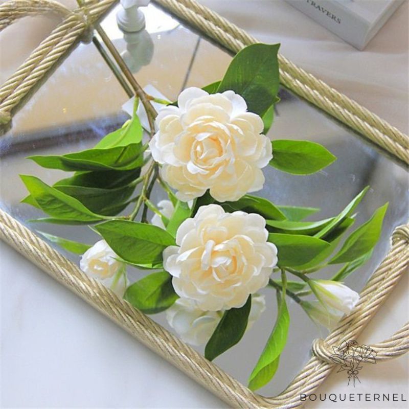 Fleurs Tombales Artificielles Blanche